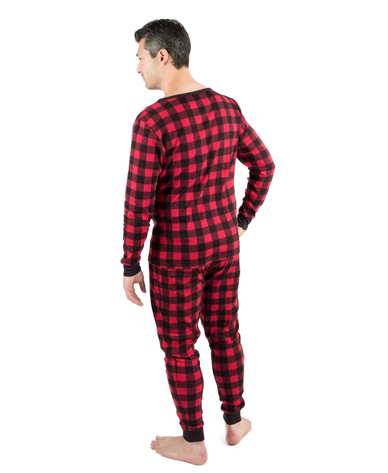 Leveret Men's Two Piece Cotton Plaid Holiday Pajamas