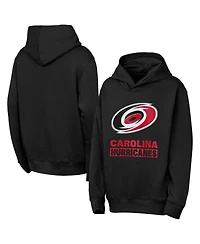 Outerstuff Big Boys and Girls Black Carolina Hurricanes Back to Basics Hoodie