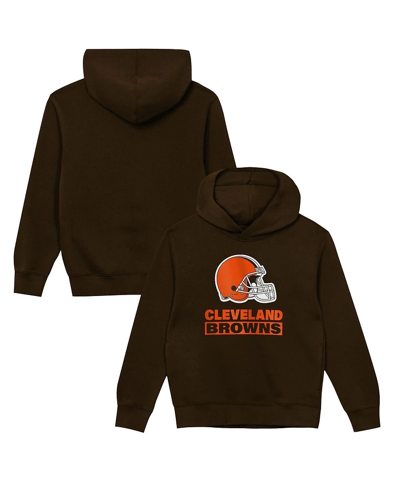 Outerstuff Preschool Brown Cleveland Browns Back to Basics Hoodie