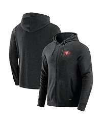 J. Palmer Men's Dark Heather Gray San Francisco 49ers Players Lounge Tri-Blend Full-Zip Hoodie