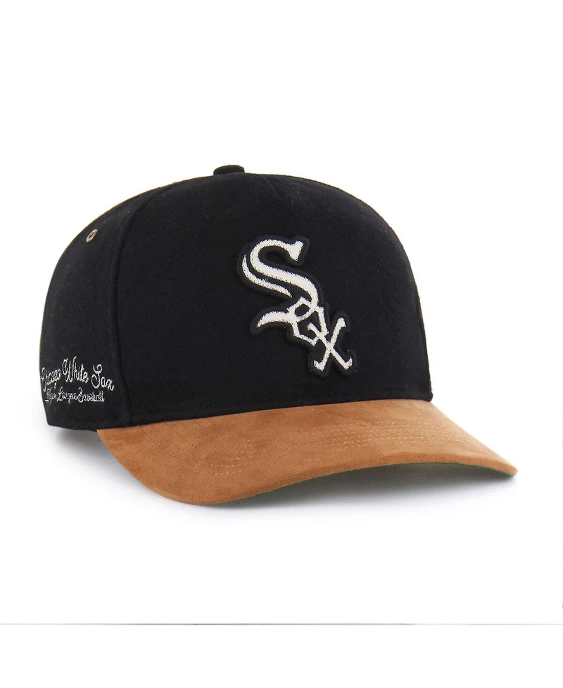 '47 Brand Men's Black Chicago White Sox Gold Age Hitch Adjustable Hat