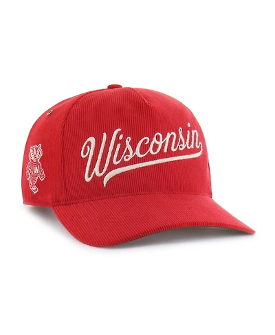 '47 Brand Men's and Women's Red Wisconsin Badgers Collections Golden Age Corduroy Hitch Adjustable Hat