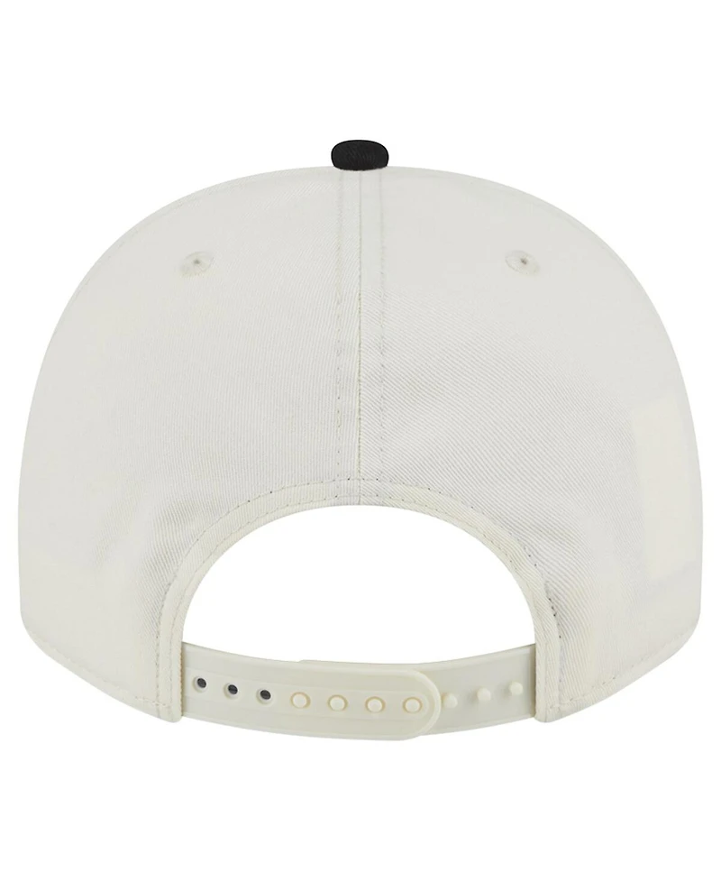 New Era Men's Cream/Black Philadelphia Flyers Chainstitch 9FIFTY A-Frame Snapback Hat