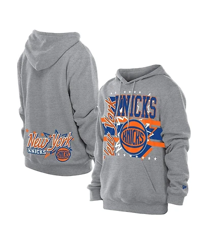 New Era Men's Gray York Knicks Injection Sport Classics Hoodie