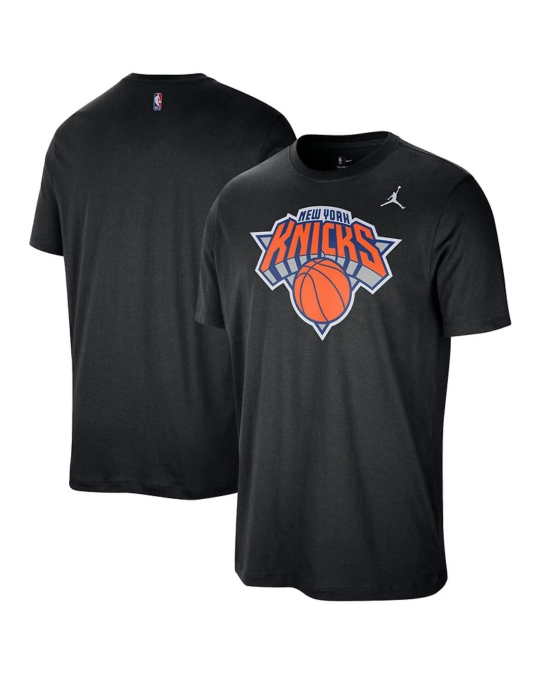 Jordan Men's Black New York Knicks Statement Edition Essential T-Shirt