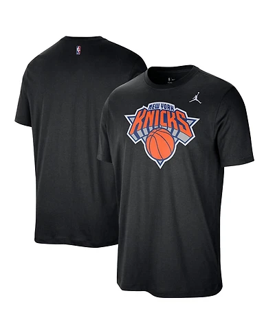 Jordan Men's Black New York Knicks Statement Edition Essential T-Shirt