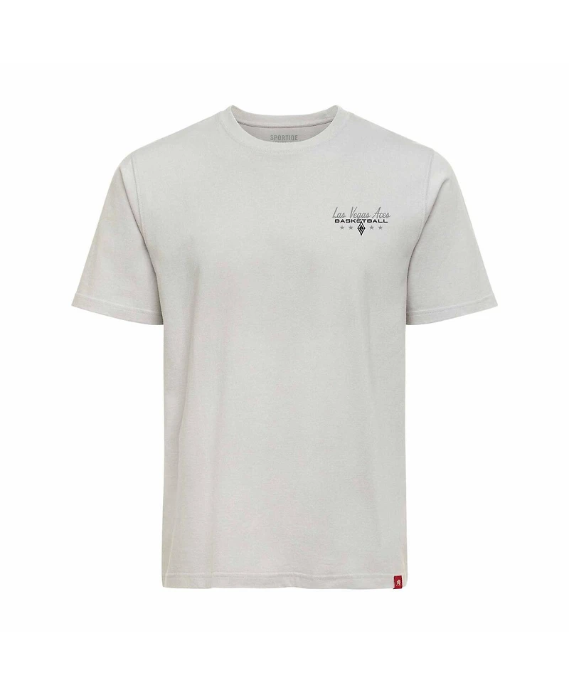 Sportiqe Men's and Women's Cream Las Vegas Aces 2025 Wnba Finals Champions Superstars Premium Duke T-Shirt