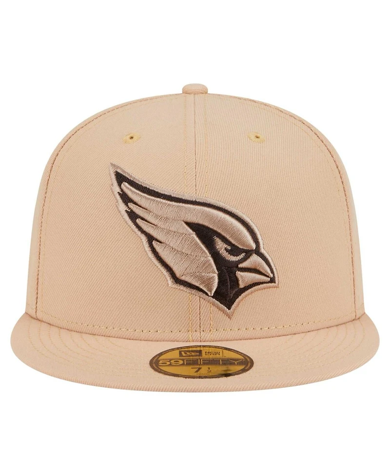 New Era Men's Tan Arizona Cardinals Candied Pecan 59FIFTY Fitted Hat