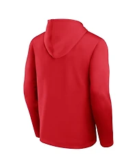 Logo Athletic Men's Red Chicago Blackhawks Head Start Pullover Hoodie