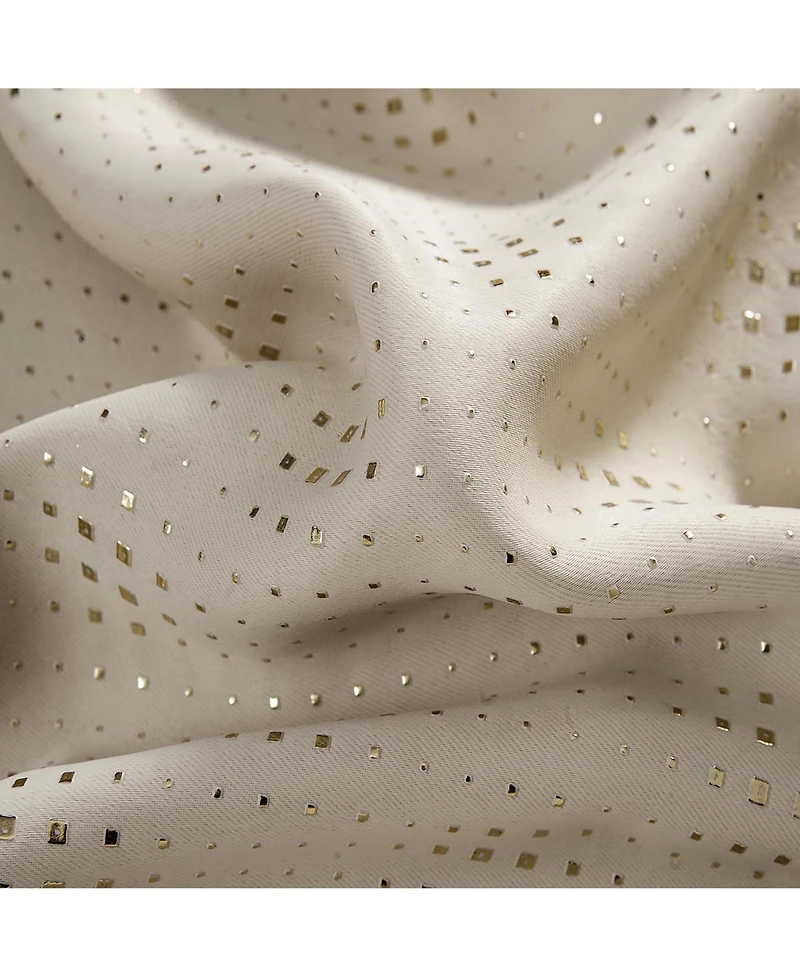 Rt Designers Collection Gatsby Rubber Blackout Grommet Curtain Panel 54" x 84" Beige by Rt Designers Collection