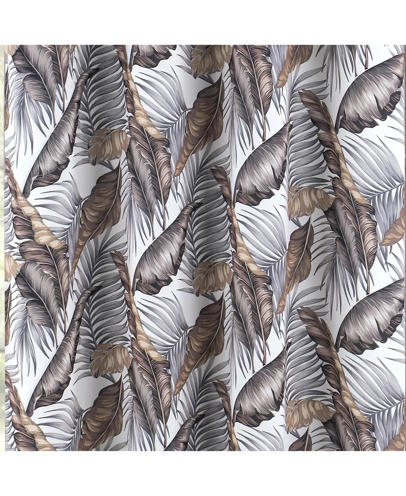 Rt Designer Collection Brazil Printed Blackout Luxurious Decorative Grommet Curtain Panel 54" x 90" Taupe