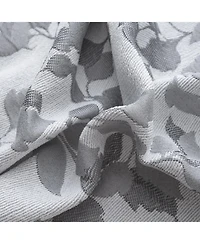 Rt Designer Collection Brent Jacquard Luxurious Decorative Grommet Curtain Panel 54" x 84" Silver