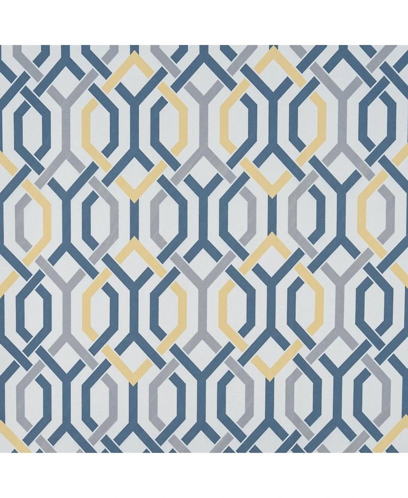 Rt Designer Collection Rory Printed Blackout Luxurious Decorative Grommet Curtain Panel 54" x 90" Yellow