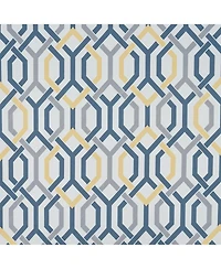 Rt Designer Collection Rory Printed Blackout Luxurious Decorative Grommet Curtain Panel 54" x 90" Yellow