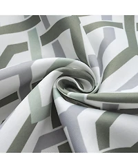 Rt Designer Collection Rory Printed 2 Pack Blackout Luxurious Decorative Grommet Curtain Panel 36" x 84" Sage