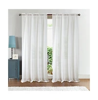 Rt Designers Collection Astro Textured Rod Pocket Curtain Panel 54" x 90