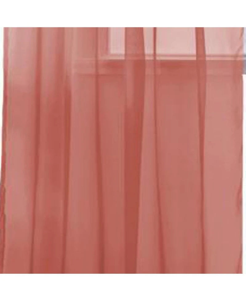 Rt Designers Collection Cara One Sheer Grommet Light Filtering Curtain Panel 54" x 90"