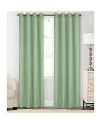 Rt Designer Collection Gibson Luxurious Decorative Grommet Curtain Panel 54" x 90" Sage