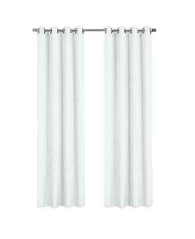 Rt Designer Collection Gibson Luxurious Decorative Grommet White Curtain Panel