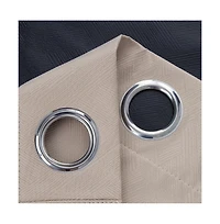 Rt Designers Collection Barron 100% Blackout Grommet Curtain Panel 54" x 90" Beige