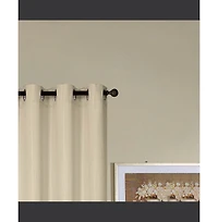 Rt Designers Collection Kennedy Elegant Design Grommet Curtain Panel 54" x 90" Taupe