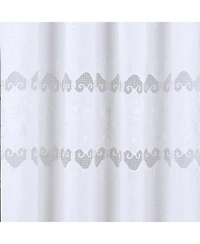 Rt Designer Collection Alice Macrame Luxurious Decorative Rod Pocket Curtain Panel 54" x 84" White