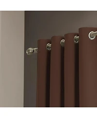 Rt Designers Collection Anchorage Blackout Grommet Curtain Panel 54" x 84" Chocolate