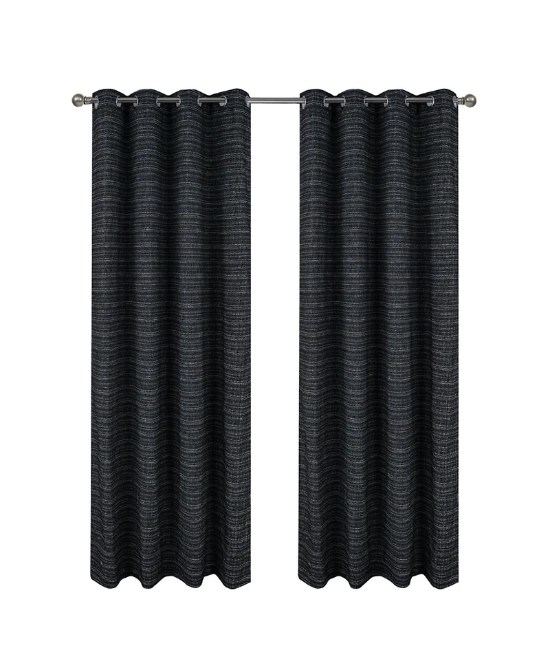 Rt Designer Collection Kensington Jacquard Foam Backed Luxurious Decorative Grommet Curtain Panel 54" x 95