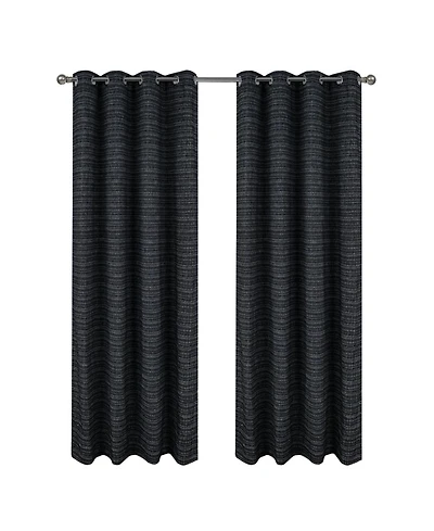 Rt Designer Collection Kensington Jacquard Foam Backed Luxurious Decorative Grommet Curtain Panel 54" x 95