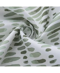 Rt Designer Collection Justice Printed Blackout Luxurious Decorative Grommet Curtain Panel 54" x 84" Sage