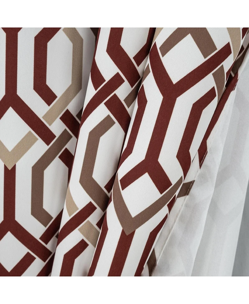 Rt Designer Collection Rory Printed 2 Pack Blackout Luxurious Decorative Grommet Curtain Panel 36" x 84