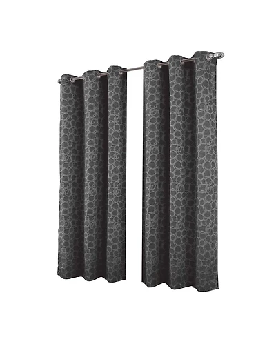 Rt Designer Collection Jasper Lurex Jacquard 2 Pack Grommet Curtain Panel 36" x 84