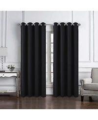 Rt Designer Collection Cindy Textured 2 Pack Grommet Curtain Panel 36" x 84