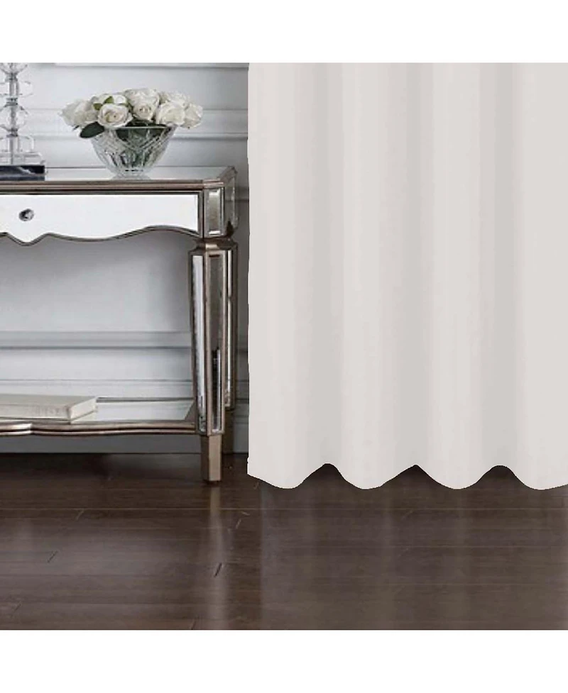 Rt Designer Collection Cindy Textured 2 Pack Grommet Curtain Panel 36" x 84" White