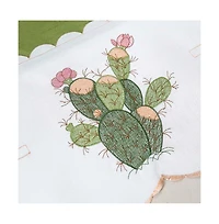 Rt Designer's Collection 3 Piece Set Adds Charm Any Kitchen Decor Monarch Cactus Kitchen Curtain 52" x 18" Sage