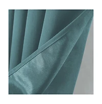 Rt Designers Collection Anchorage Blackout Grommet Curtain Panel 54" x 63" Turquoise