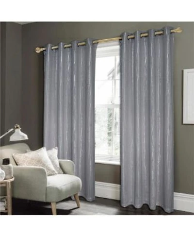Rt Designers Collection Luxurious Iceland Metallic All Season Blackout Curtain Grommet Curtain Panel
