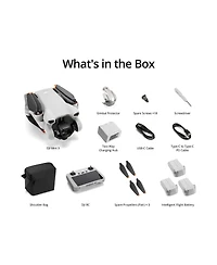 Dji Mini 3 Drone Fly More Combo with Rc Remote Controller Bundle with 64GB microSD Card, Corel Pc Software Kit, Foldable Landing Pad
