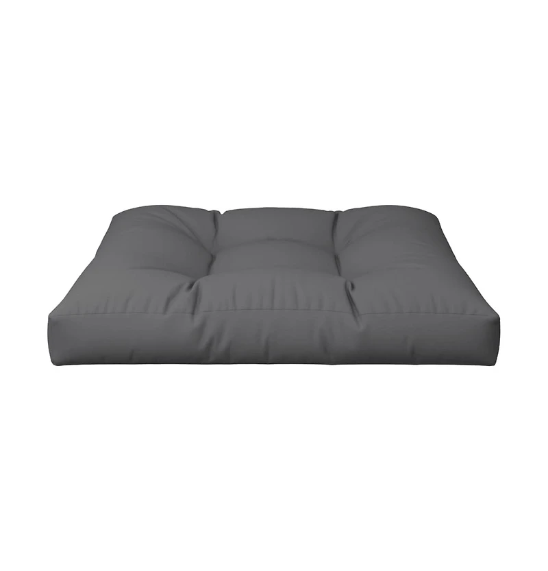 vidaXL Pallet Cushion Anthracite 27.6"x27.6"x4.7" Fabri