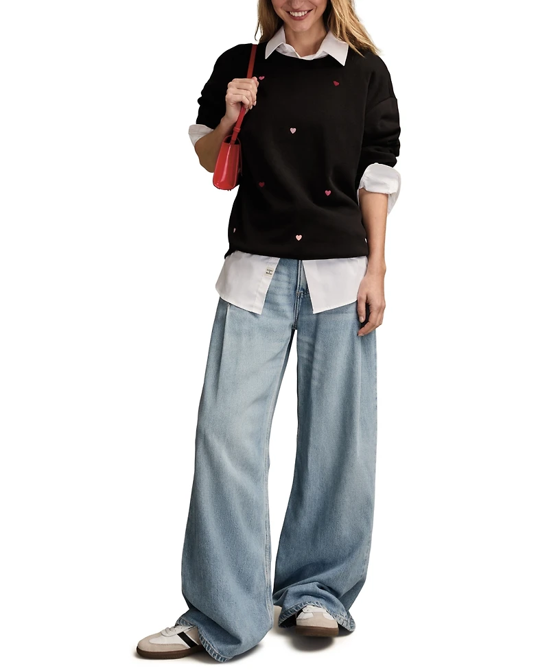 Lucky Brand Women's Valentine Crewneck Sweatshirt