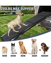 Streamdale Furniture 63" Folding Dog Ramp for Car - Non-Slip Wide 250LBS