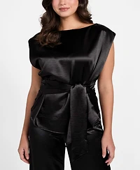 Guess Women's Sleeveless Mara Satin Top