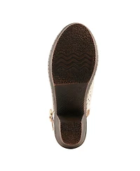 Patrizia Women's Doriday Floral Slingback Peep-Toe Sandals