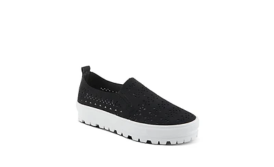 Patrizia Women's Angelita Geometric Cutout Slip-On Platform Athleisure Shoes