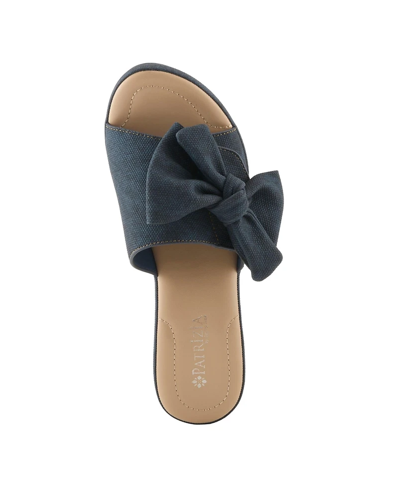 Patrizia Normajean Women's Slide Sandal with Denim-Inspired Upper