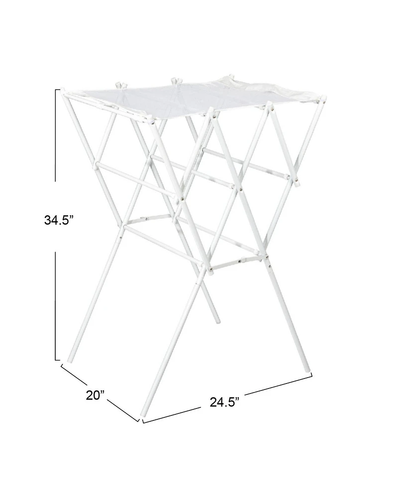 Household Essentials Clothes Drying Rack, White