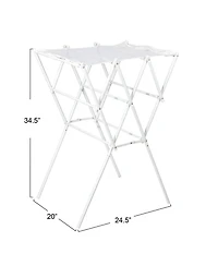 Household Essentials Clothes Drying Rack, White