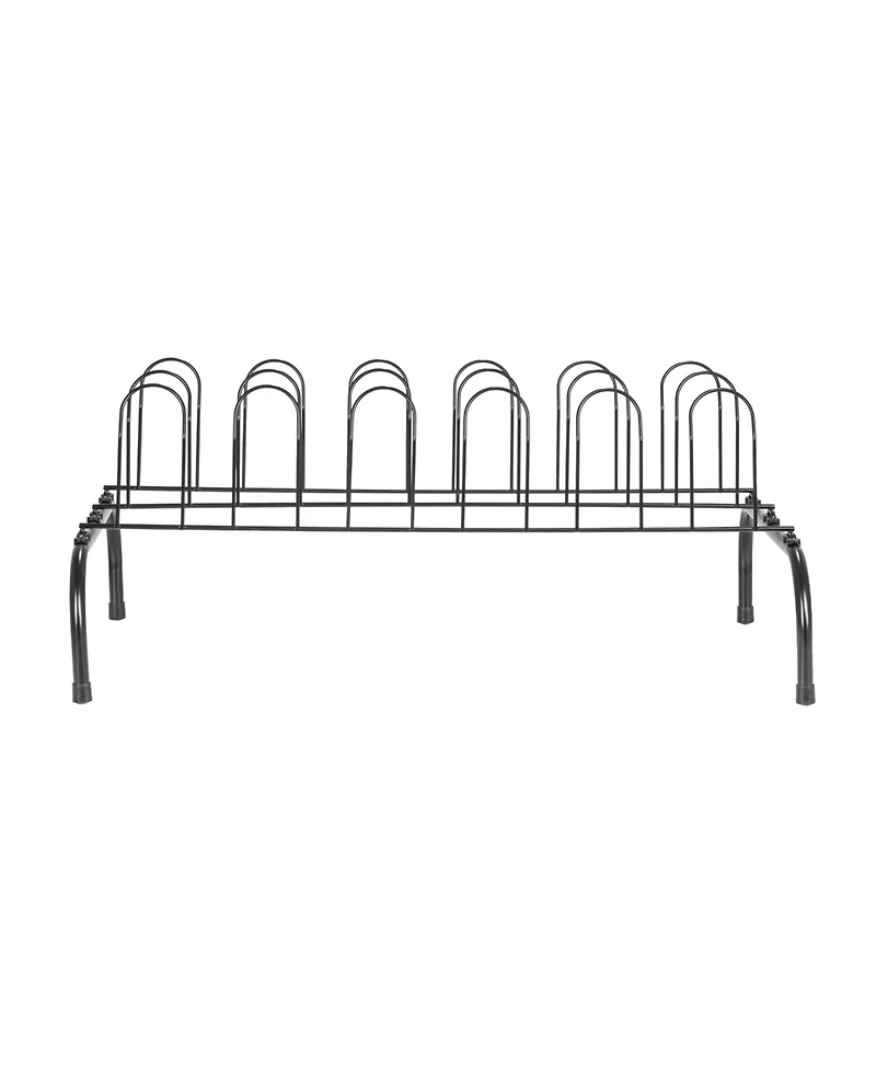 Household Essentials9-Pair Metal Wire Shoe Rack, Black