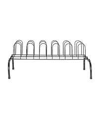 Household Essentials9-Pair Metal Wire Shoe Rack, Black
