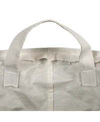 Household Essentials Round Steel Laundry Hamper with Lid, Matte Black